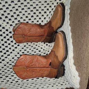 Reyme Boots Size 24 Mexico / US 5.5 Vaquero in Burnt Umber Leather